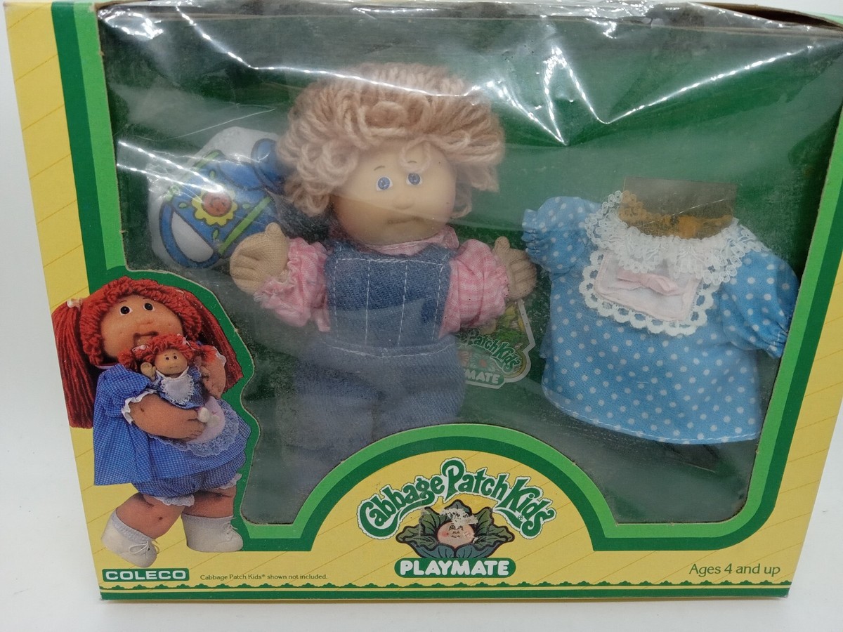 Vintage 1984 Coleco Cabbage Patch Kids Blonde Girl Playmate Doll With 2nd  Outfit