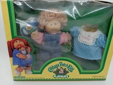 Vintage 1984 Coleco Cabbage Patch Kids Blonde Girl Playmate Doll With 2nd Outfit