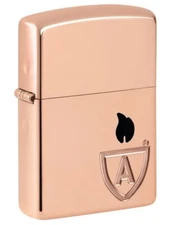 Zippo 46171, Zippo Limited Edition Solid Copper Case Armor Lighter, Black Insert