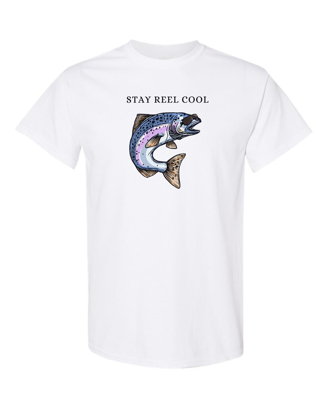 ОСТАВАЙСЯ НА КАТУШКЕ КРУТАЯ ФУТБОЛКА FISHIG COOL FISH TEE