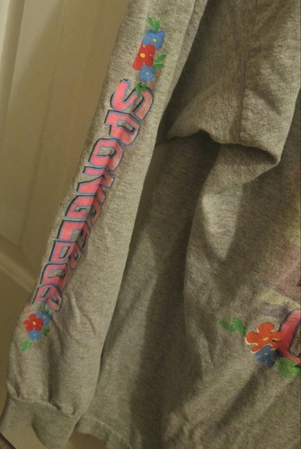 Vintage Spongebob Aye aye captain Junior Large Long Sleeve T Shirt By Freeze - Picture 3 of 7