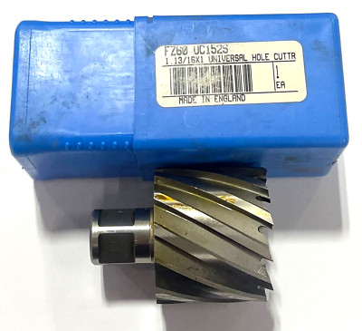 1-13/16'' HSS Universal Hole Cutter 1'' Depth of Cut Made In England
