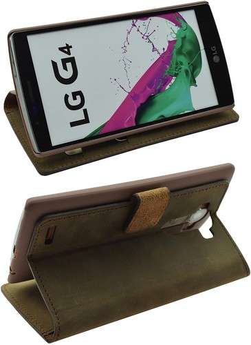 Funda Exclusivo Book Style Cuero Natural Cubierta de Protección Antiguo Braun - Imagen 4 de 7