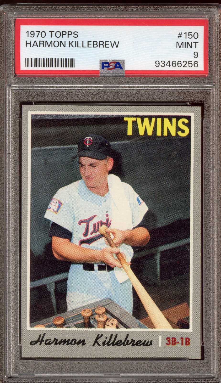 1970 Topps #150 Harmon Killebrew - PSA MINT 9 - Minnesota Twins - VSCARDS