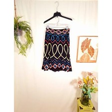 Basil  Maude Anthropologie Women's Sequined Black Skirt Size 4