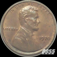 1970 s linclon one cent, DDO, S/S, FLR, NAI