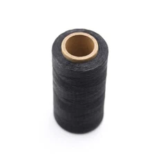 260m Spool Black DIY Hand Work Waxed Lacing Tape Flat Leather Thread Crafting
