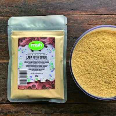 White Pepper Powder Natural Organic Herbs Spices Fresh Pure Hygienic Premium