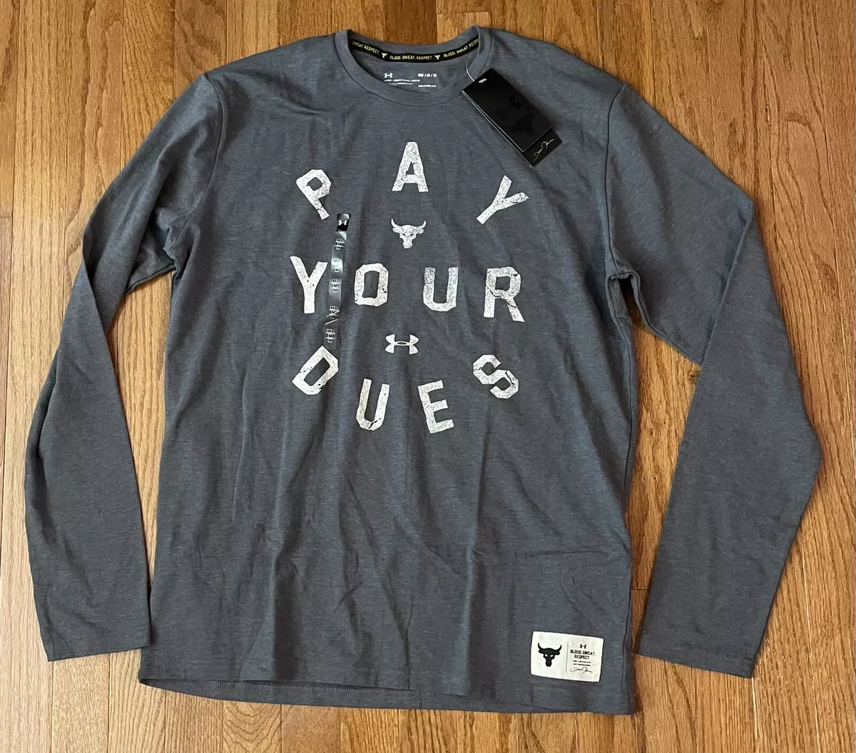 Under Armour Men s Project Rock Pay Your Dues L S Shirt 1346100