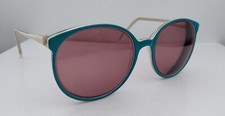Vintage M. LA. PORTE 426 Green Round Sunglasses Israel FRAMES ONLY