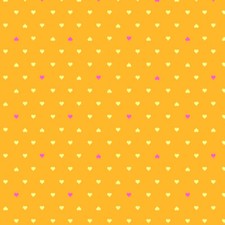 Tula Pink For Free Spirit - Besties - Unconditional Love - Buttercup, Fabric BTY