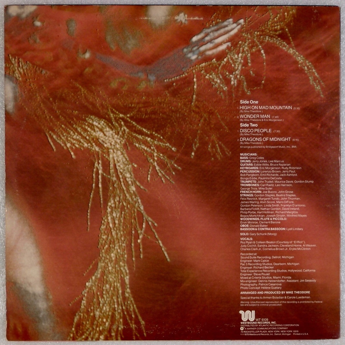MIKE THEODORE ORCHESTRA: High On Mad Mountain US Westbound Funk