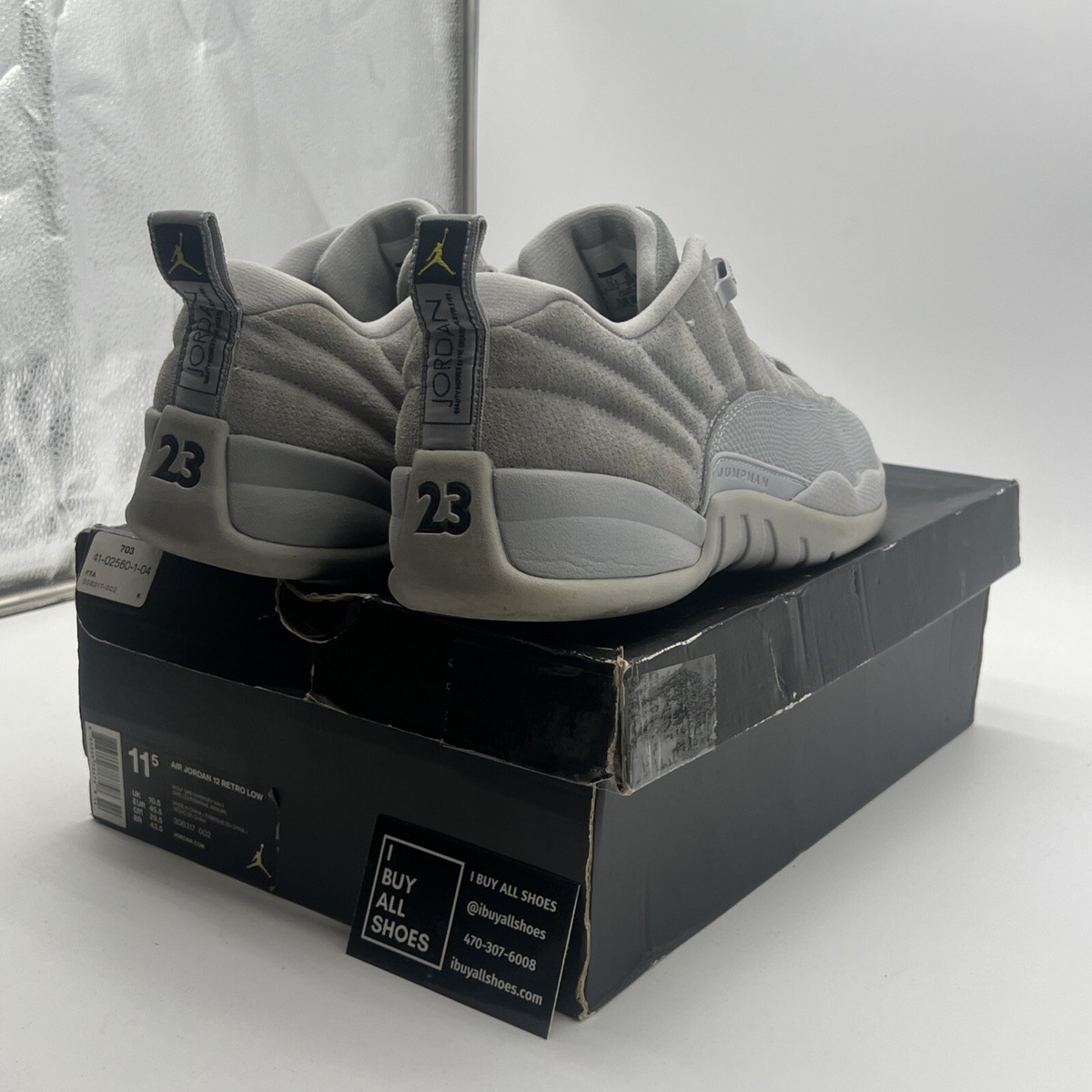 B*D様 AIR JORDAN 12 RETRO LOW　US11 Size 11.5 - Air Jordan 12 Retro Low Wolf Grey (308317-002
