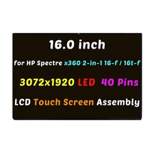 16 for HP Spectre 16-f 16-f2013dx M83489-001 LCD Touch Screen Digitizer Assembly