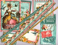 Snippets Graphi45 EPHEMERA QUEEN (12pcs) HAND-CUT EPHEMERA scrapbooking crafts