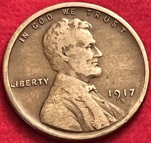 1917-S Lincoln Wheat Cent VF Details San Francisco Mint Early Date JC1362