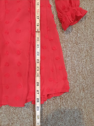 New Poppies And Roses Red Girls Formal Dress Summer Party Dress Size Medium - Picture 7 of 7