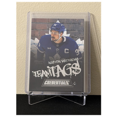 Upper Deck 2025-26 Credentials Team Tags Insert #TT-25 Auston Matthews Leafs
