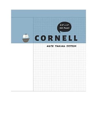 Cornell Notes: Note-Taking System A4 Notebook with Graph Paper 100 pages, standa