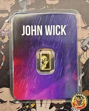 John Wick 1/2 gram .9999 Gold Bar in TEP
