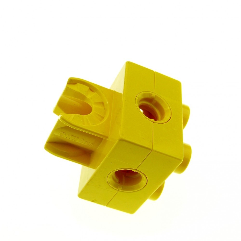 1X Lego Toolo Duplo Brick 2X2 Yellow Arm Holder Clip Connector 74957C01