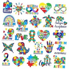 25 Pcs Autism Awareness Car Magnets Autism Awareness Puzzle Piece Autism Car