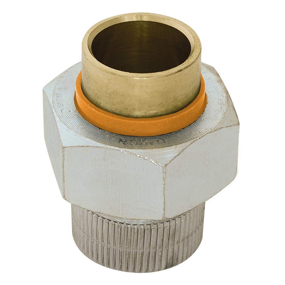 Dielectric Union 3/4 Inch FIP x 3/4 Inch Solder Brass 20503 Plumbing Fitting