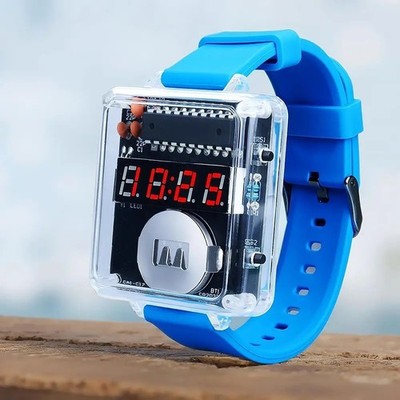 LED DIY Elektronische Uhr Kit Digital Röhrenuhr Zubehör Lötbaugruppe