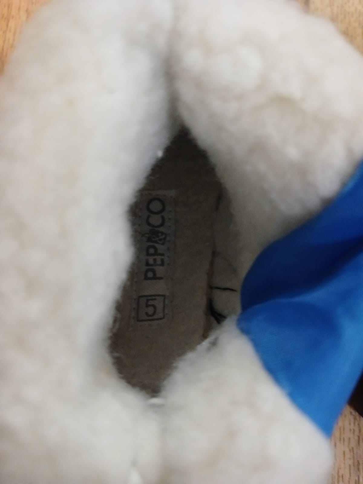 Pep & Co Kids Blue Insulated Snow Boots, UK 5, Waterproof Zipper image 9
