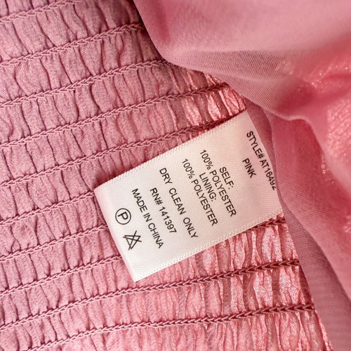 ASTR THE LABEL Square Neck Puff Sleeve Top Size S Womens Pink NEW - Picture 6 of 6
