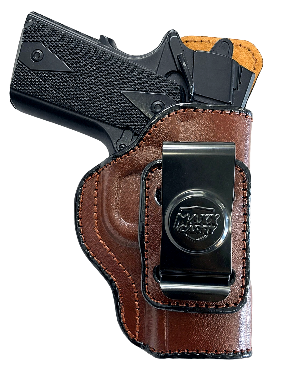 Maxx Carry IWB Brown Full Grain Leather Holster - COLT OFFICERS