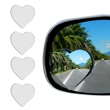 4Pack Heart Blind Spot Mirrors, Heart Shaped Wide Angle Convex Rearview Side
