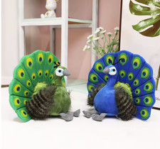 25 30CM Cute Simulation Peacock Plush Toys Dolls Stuffed Soft Animal Toy