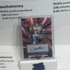 2026 Panini USA Baseball Coleman Borthwick #nts-cb AUTO Red Prizm /99 