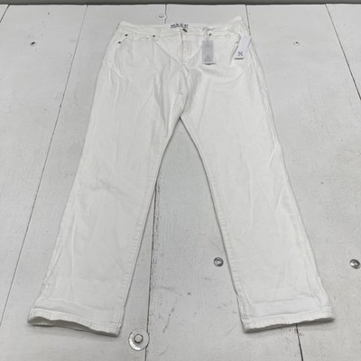 Daze Denim Jeans Womens 31 White Lovergirl Mid Rise Roller Marshmallow Stretch
