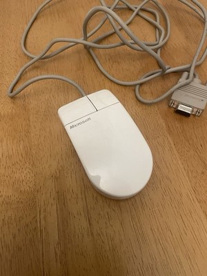 Vintage Microsoft Serial Mouse 2-Tasten Design 9-polig C3K5K5COMB ungetestet