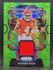 2023 Panini Prizm Rashee Rice Rookie Gear Neon Green Pulsar Patch #RG-RR Chiefs