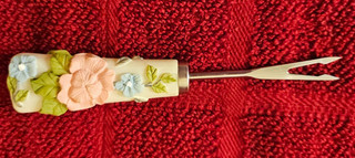 Vintage Pfaltzgraff Tea Rose Pickle Fork