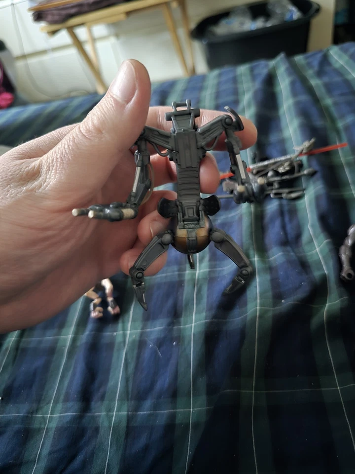 Lote de figuras de acción Star Wars + Batman Sebulba Droideka C-3PO Kenner Hasbro años 90 Foto 4 de 4