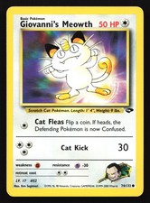 Giovanni's Meowth 74/132 Gym Challenge Common Pokemon Card on eBay