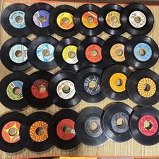 LOT of 150 45 RPMs - UNSEARCHED VARIOUS YEARS AND ARTISTS AS IS CONDITION