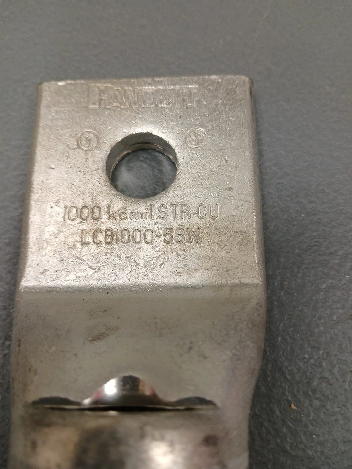 Panduit LCB1000-58W-3 Copper Lug, Long Barrel, One 5/8" Hole - ECS - Image 3 of 4
