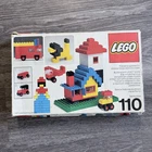 Vintage LEGO Set 110 (1976) w/ Box, Tray, Baseplates Mostly Complete 122 Pieces