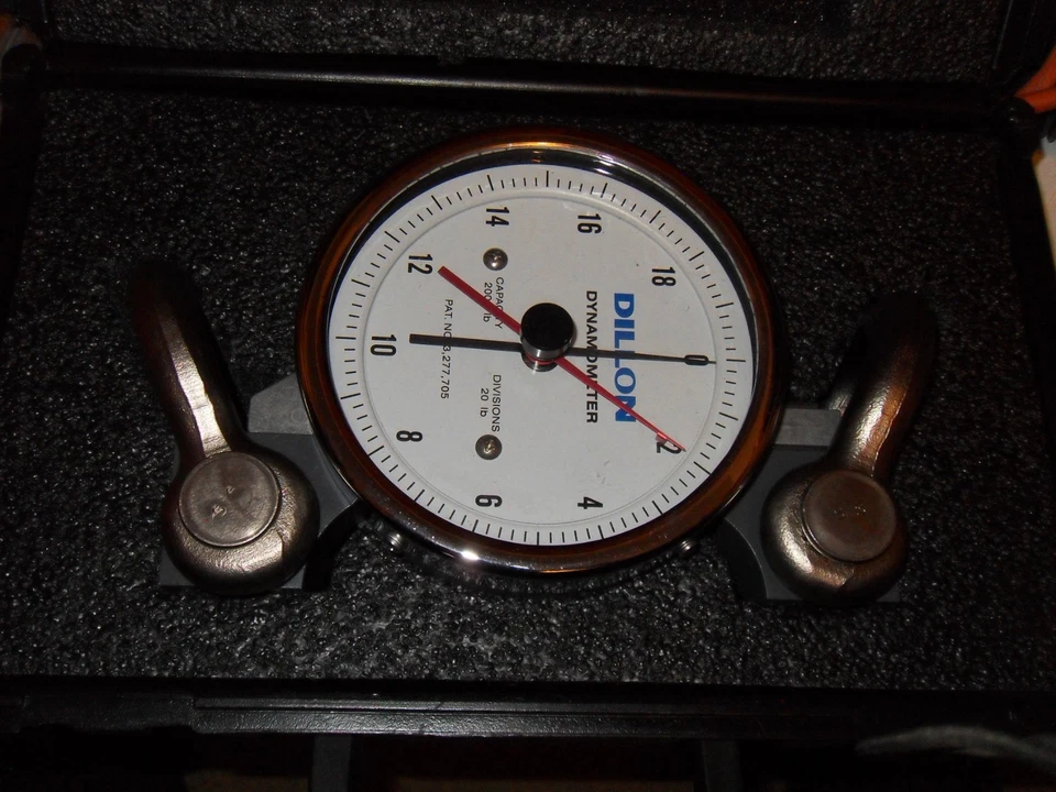 Dinamómetro Dillon AP 2000 Lb Pat No. Divisiones de 20 lb 3.277.705 Foto 2 de 4
