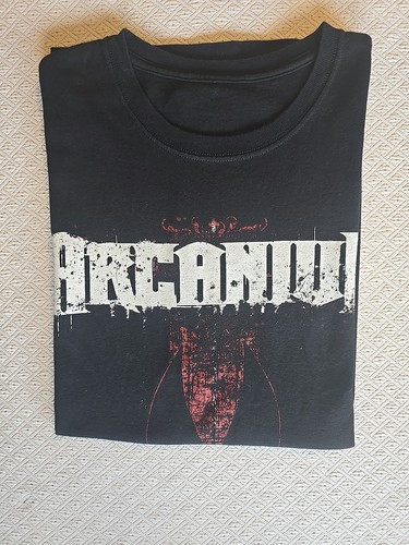 Arcanium Band Fan Music T-shirt Short Sleeve Black Men's - Picture 10 of 10