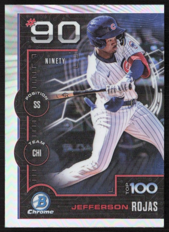 2025 Bowman Scouts Top 100 Jefferson Rojas #BTP-90 GS1-3