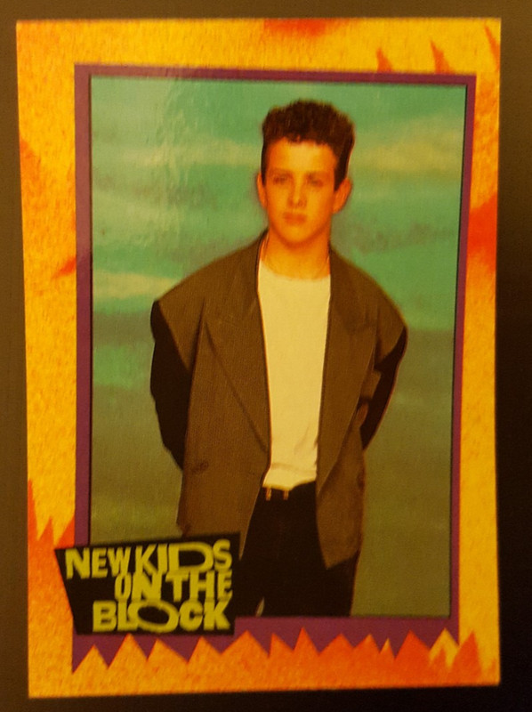 Romancin' New Kids Joe McIntyre New Kids on the Block Topps 1 trading card #51