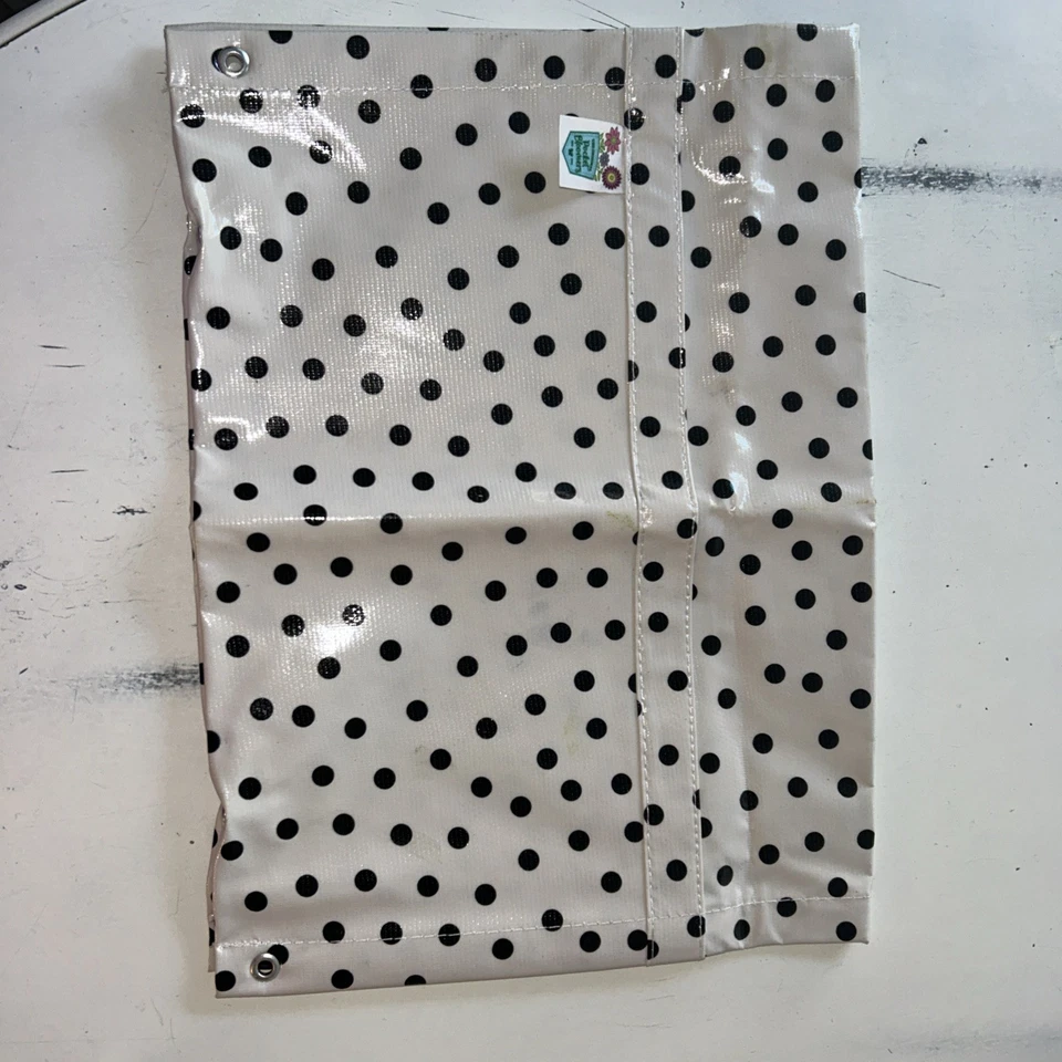 Original Pocket Bloomers over the Railing Planter Black Polka Dots 16”Wx11.75”L - Image 3 of 4