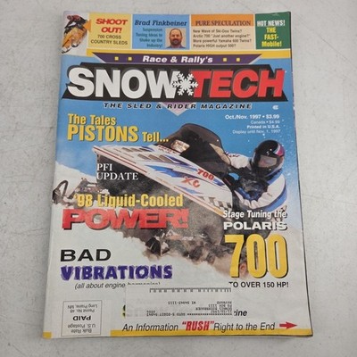Snow Tech Magazine October November 1997 Race & Rally Snowmobile Sled Rider