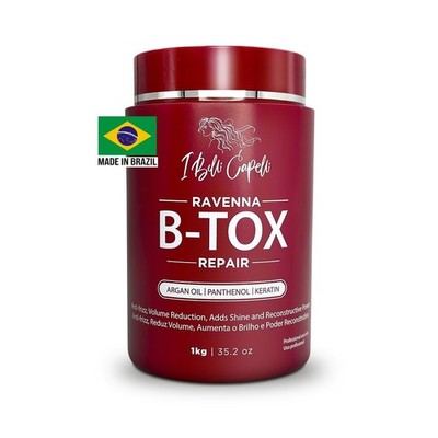 35.2oz Ravenna Hair B-tox - Brazilian Keratin Infusion for Salon-Like Results